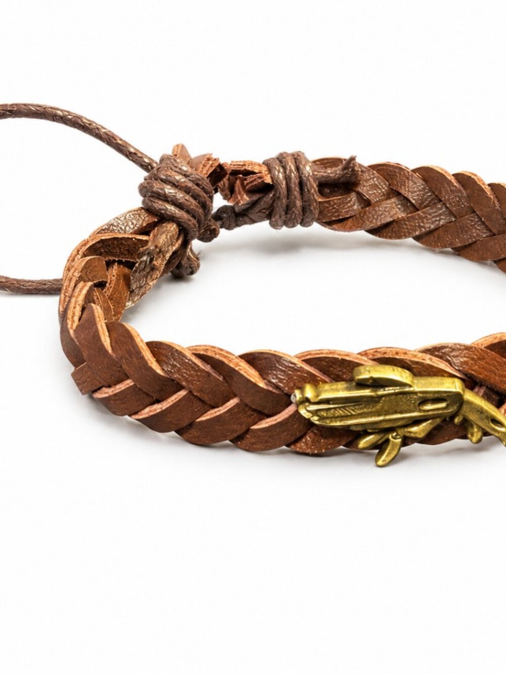 Handmade Leather Bracelet Adjustable Boho Nature Artisan Jewelry Canada NWT